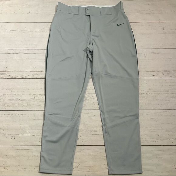 Nike Vapor Select Baseball Pants Gray Green Mens Size Large BQ5489-059 - Picture 1 of 7